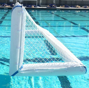 Cancha de Voleibol Acuática Inflable para Deportes Acuáticos al Aire Libre con Red y Portería de Polo para Parque Acuático - Product Image 1