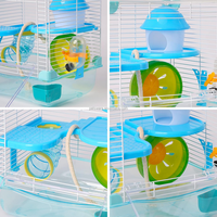 Kandang Hamster Roborowski 27 X 21 X 27 cm Tempat Minum Kecil Mangkuk Pakan