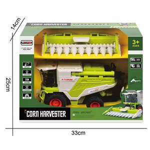 Tracteur agricole RC 1:24, <span class=keywords><strong>jouet</strong></span> télécommandé 2.4G, <span class=keywords><strong>moissonneuse</strong></span>-<span class=keywords><strong>batteuse</strong></span> avec sons, lumières et pulvérisation, véhicule de simulation haute fidélité - Product Image 6