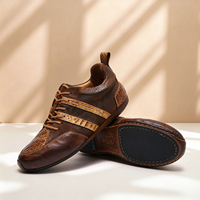 Chaussures de sport vintage - Chaussures de sport décontractées tendance pour hommes, confortables, rehaussantes et idéales pour les trajets quotidiens
