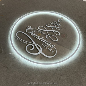 Signes de lettres en métal doré logo acrylique 3d lettres de canal Led personnalisées enseignes rétroéclairées Bar Bureau Salon de beauté événement publicité murale - Product Image 4