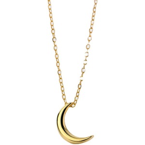 Hot Bán Chuỗi Phụ Nữ Sang Trọng Vàng 18K Mặt Dây Chuyền Cho Làm Đồ Trang Sức Thời Trang 925 Sterling Silver Mặt Trăng Dây Chuyền - Product Image 5