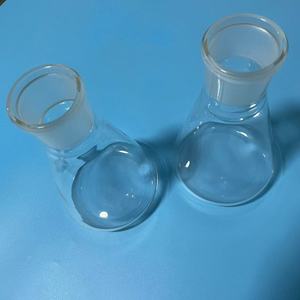 Tùy chỉnh phòng thí nghiệm thủy tinh đáy phẳng thạch anh hình nón Flask hình nón Flask với ngưng tụ Ống - Product Image 5