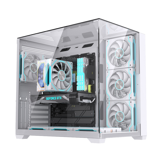 Zeromaster High Airflow Gaming PC Case Full Tower ATX Computer Chassis Support 360mm Liquid Cooling