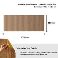 Tapis de griffage pour chat Bark, couverture de protection anti-griffures pour canapé et meubles, découpable, durable, autocollant mural en liège amusant