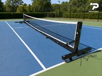 Redes de Pickleball para Exteriores con Ruedas, Red de Pickleball Rodante con Postes y Soporte para Competiciones, Red de Pickleball Profesional