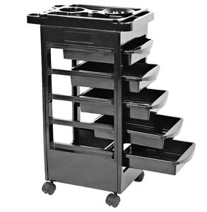 Professional Modern Plastic Beauty Salon <b>Trolley</b> with Easy -Moving Wheels for Hotel & Outdoor Use - Product Image 1