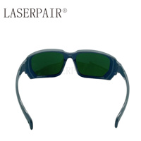 Lunettes de sécurité laser certifiées en polycarbonate haute protection OD8+ pour soudage laser manuel 900-1100 nm
