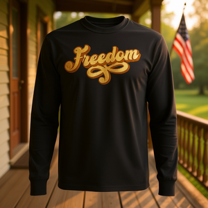 Freedom Long Sleeve T-<b>Shirt</b> <b>70s</b> 80s Vintage Retro Style - Product Image 3
