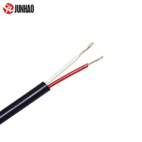 Kabel Fleksibel 2 Inti 24AWG Kawat Listrik Berlapis Karet Silikon Kabel Daya Berinsulasi FEP 3mm