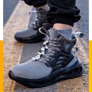 Bottes <span class=keywords><strong>de</strong></span> <span class=keywords><strong>sécurité</strong></span> montantes pour hommes-Bout en acier, anti-crevaison, respirantes, légères, <span class=keywords><strong>chaussures</strong></span> <span class=keywords><strong>de</strong></span> travail <span class=keywords><strong>de</strong></span> grande <span class=keywords><strong>taille</strong></span> - Product Image 3