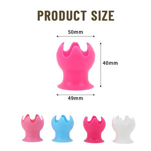 Moules à œufs pochés en silicone de haute qualité pour le petit-déjeuner, supports à œufs durs en silicone colorés et personnalisables avec pieds antidérapants - Product Image 4