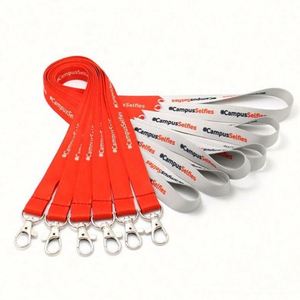Promotional Polyester Lanyards With Logo Custom Heat Transfer Printing Sublimation Lanyard for Trade Show - Product Image 5