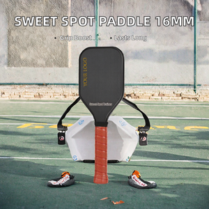 Raquette de pickleball <span class=keywords><strong>MAYWAY</strong></span> Sweet Spot durable pour l'entraînement, 0,16 mm, fibre de carbone T700 premium, nid d'abeilles, 40 trous, manche allongé, 190 g - Product Image 2