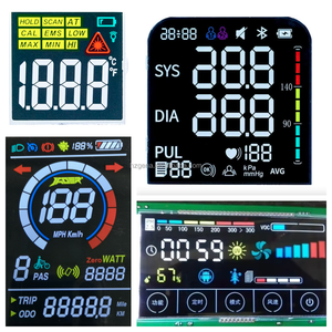 Personalizzato TN 6 cifre <span class=keywords><strong>7</strong></span>-segmento <span class=keywords><strong>Display</strong></span> <span class=keywords><strong>LCD</strong></span> sfondo nero testo bianco <span class=keywords><strong>Display</strong></span> industriale codice segmento strumento nero bianco - Product Image 5