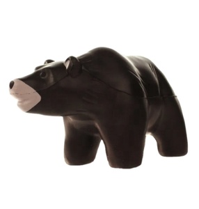 Custom Logo PU Foam Brown Bear Stress Ball Reliever Promotional Soft Toy Anti-Stress <b>Gift</b> - Product Image 2