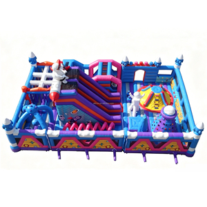 Parcours d'obstacles gonflable spatial Lilytoys avec toboggan, château gonflable en PVC certifié CE pour enfants - Product Image 1