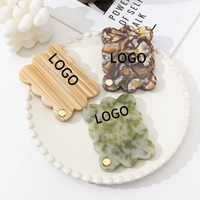 Miroir cosmétique compact portable en forme de nuage en acétate lumineux de qualité supérieure avec logo personnalisé pour femmes