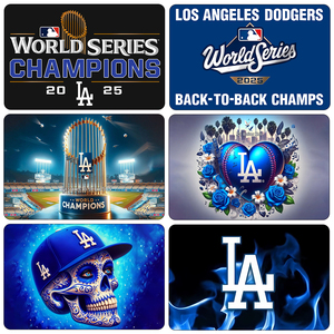 Nouveaux drapeaux MLB hybrides 3x5 pieds pour équipes de baseball, vente en gros, divers designs, <span class=keywords><strong>drapeau</strong></span> des Dodgers de <span class=keywords><strong>Los</strong></span> <span class=keywords><strong>Angeles</strong></span> 2025 - Product Image 1