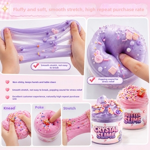 Butter <b>Slime</b> Cloud Crystal Children's Stress-Relief <b>Toy</b> 6 Colors Ages 7+ Color Box Packaging - Product Image 2