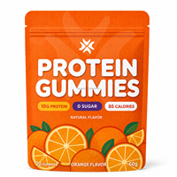 Gummies protéinés à la fraise, isolat de protéines de lactosérum naturel 10g, riches en protéines, faibles en calories, sans édulcorants artificiels