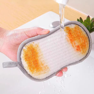 Éponge <span class=keywords><strong>de</strong></span> nettoyage multifonctionnelle en fibre <span class=keywords><strong>de</strong></span> <span class=keywords><strong>bambou</strong></span> durable, non grasse, pour la maison, brosse à vaisselle double face, chiffon <span class=keywords><strong>de</strong></span> nettoyage <span class=keywords><strong>de</strong></span> cuisine en acier - Product Image 2