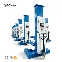Lève-camion hydraulique à une colonne Changan, lève-camion diesel à 4 colonnes pour Volvo Cascadias