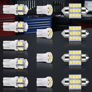 Lot de 13 ampoules LED T10 Festoon 31mm 6000K Blanc pour éclairage intérieur de voiture, plafonnier, carte, plaque d'immatriculation, coffre et feux de position latéraux - Product Image 2