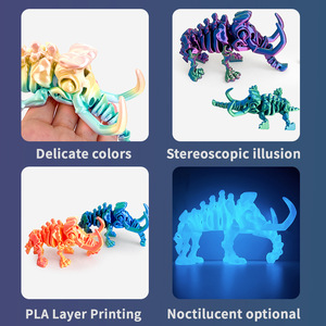 Esqueleto de Mamut Articulado Impreso en 3D Personalizado, Modelo Prehistórico de PLA, Adorno de Escritorio, Juguete Antiestrés - Product Image 2