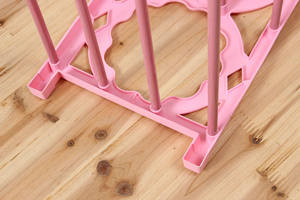 פלסטיק ברזל צינור עם 8.6mm מגולוון צינור אחסון & מדפי יחידות נעל מדף ארון לארון - Product Image 5