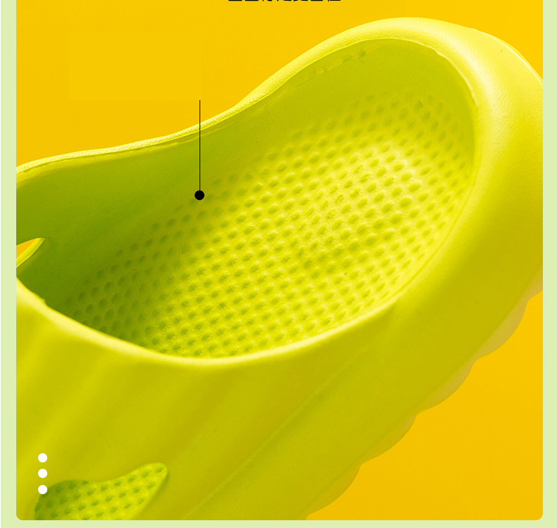 Children's Slippers Summer Solid Color Thick Sole Non-slip Bathroom Indoor Slides Slippers