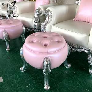 Tabouret <span class=keywords><strong>de</strong></span> <span class=keywords><strong>manucure</strong></span> <span class=keywords><strong>et</strong></span> pédicure, en forme <span class=keywords><strong>de</strong></span> citrouille, violet, petit tabouret élégant pour salon <span class=keywords><strong>de</strong></span> <span class=keywords><strong>manucure</strong></span>, 1 pièce - Product Image 1