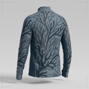 Chemise de pêche tendance pour homme à manches longues, séchage rapide, UPF 50, imprimée par sublimation, avec capuche et trous pour les pouces, 100 % polyester - Product Image 3
