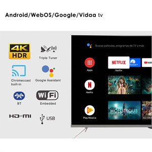 Téléviseur intelligent 4K <span class=keywords><strong>85</strong></span> <span class=keywords><strong>pouces</strong></span> Grand écran sans cadre <span class=keywords><strong>TV</strong></span> <span class=keywords><strong>85</strong></span> 100 120 <span class=keywords><strong>pouces</strong></span> Home Cinéma - Product Image 4