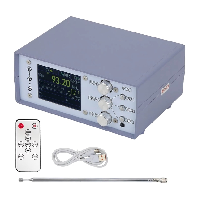 GGDX Two Channel Stereo 5W Full Band Radio Receiver TEF6686 Digital High Sensitivity FM AM DSP