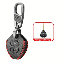 Housse de clé de voiture en cuir PU durable, étui de protection pour télécommande pour Toyota Camry, Avalon, Corolla, Matrix, Rav4, Venza, Yaris