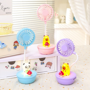 Ventilateur de bureau de dessin animé avec angle réglable, chargeur USB, ventilateur de refroidissement portable pour la décoration de la chambre des enfants, cadeau - Product Image 2