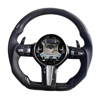 Volant de direction en fibre de carbone modifié, accessoires de voiture pour BMW F30 F32 F10 F20 F07 F01 E46 E60 E90, volant en cuir
