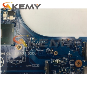 मुख्य बोर्ड 15-5000 5459 5559 5759 मदरबोर्ड W/ i7-6500U CN-0GGN3F 086V8H 0RV4XN AAL15 LA-D071P लैपटॉप mainboard के लिए डेल - Product Image 4