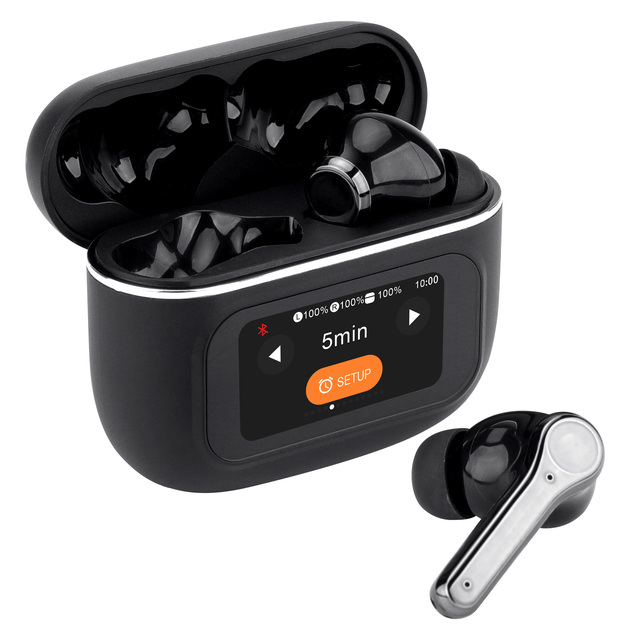 Low Latency Game Headset IPX4 LED Display Touch Screen Waterproof Ecouteur Bluetooth Headphone Tws Wireless Earphone ANC Earbuds