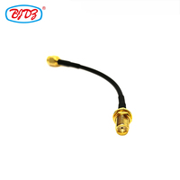 Kabel Pigtail SMA Male Plug ke SMA Bulkhead Female Jack |   Kabel Antena Jumper Koaksial RF RG316 RG174 RG58 RG223 Low Loss ROHS