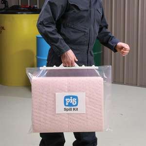 NUEVO PIG - KITE392 Essentials Kit de derrames en un clip-cierre portador 51x15x38cm - EAN 036226990436 SPILL RESPONSE - Product Image 2