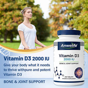 Complément alimentaire de vitamine D3 et de <span class=keywords><strong>calcium</strong></span> HALAL OEM, soutien de la santé osseuse et de l'immunité, comprimés de vitamine D3 - Product Image 4