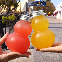 Nouvelle Bouteille de Jus en Plastique Jetable de 500 ml en Forme de Gourde Ovale pour Boissons et Thé – Produits Phares 2026