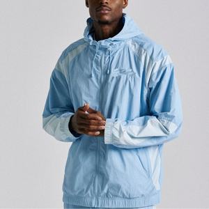 Conjunto Deportivo de 2 Piezas OEM ODM Ligero, Oversize, Liso, de Nailon, con Logotipo Bordado, 100% Poliéster, Chaqueta Cortavientos con Cremallera - Product Image 2