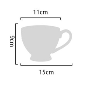 Dessiné à la main Vintage Style courtois tasse à eau en céramique fleur tasse ménage résistant aux hautes températures sous glaçure couleur tasse créative - Product Image 6
