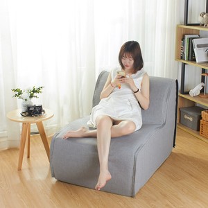 Fabricant de poufs compressés personnalisés avec fermeture à glissière canapé paresseux détachable extérieur intérieur inclinable tissu de lit sectionnel - Product Image 1