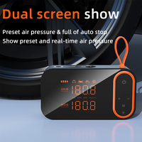 Wireless Digital Dual Screen Display Multi-function Car Air Compressor Portable Tire Inflator Electric Tyre Pump With LED Lamp
