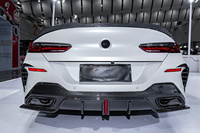 Diffuseur arrière en carbone sec premium, kit carrosserie aérodynamique pour BMW Série 8 M8 840i 4 portes