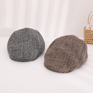 3-7세 아동용 플래드 베레모 레트로 뉴스보이 캡 빈티지 플랫 베레모 모자 - Product Image 6